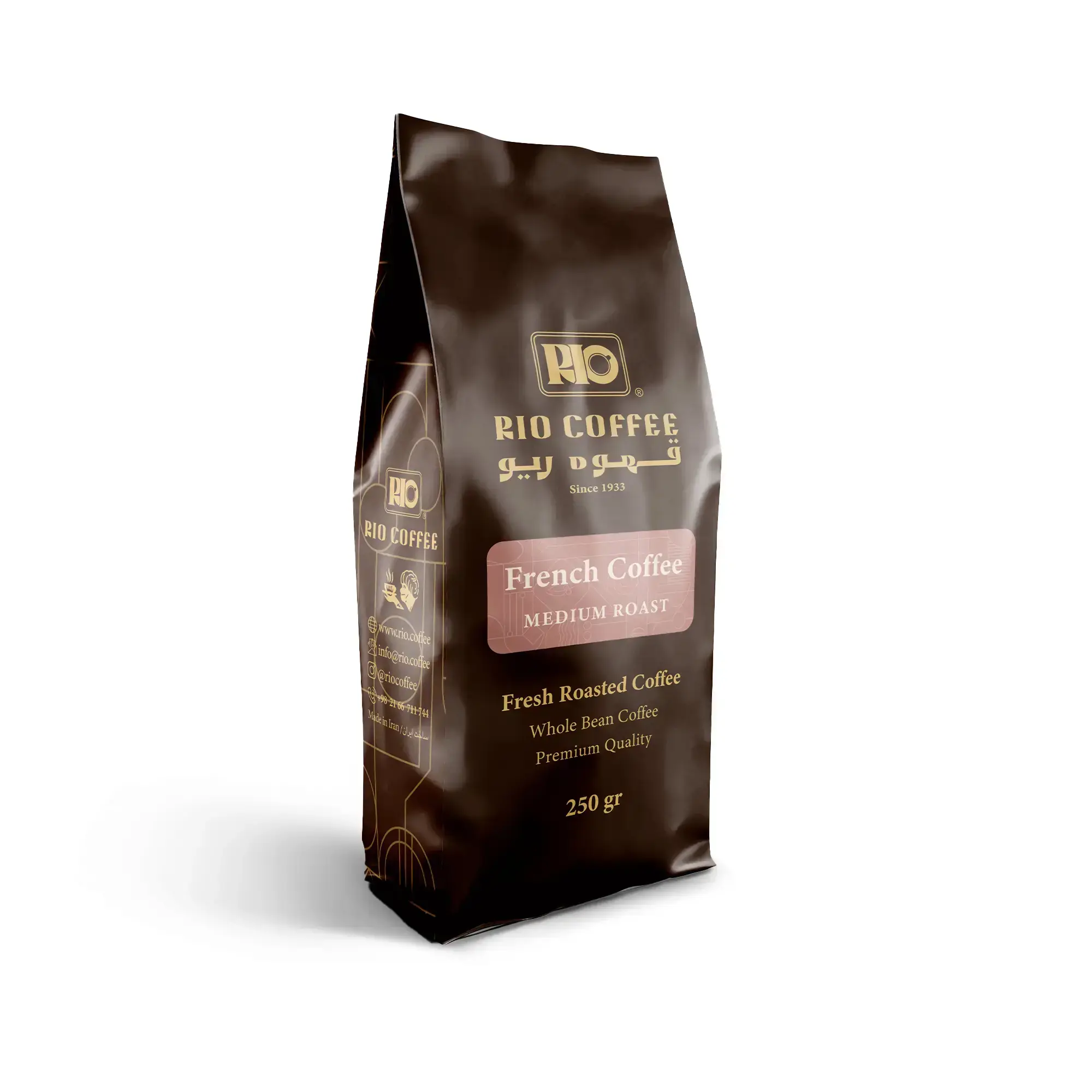 قهوه فرانسه فرنچ کافی مدیوم 40% عربیکا - 250 گرمی