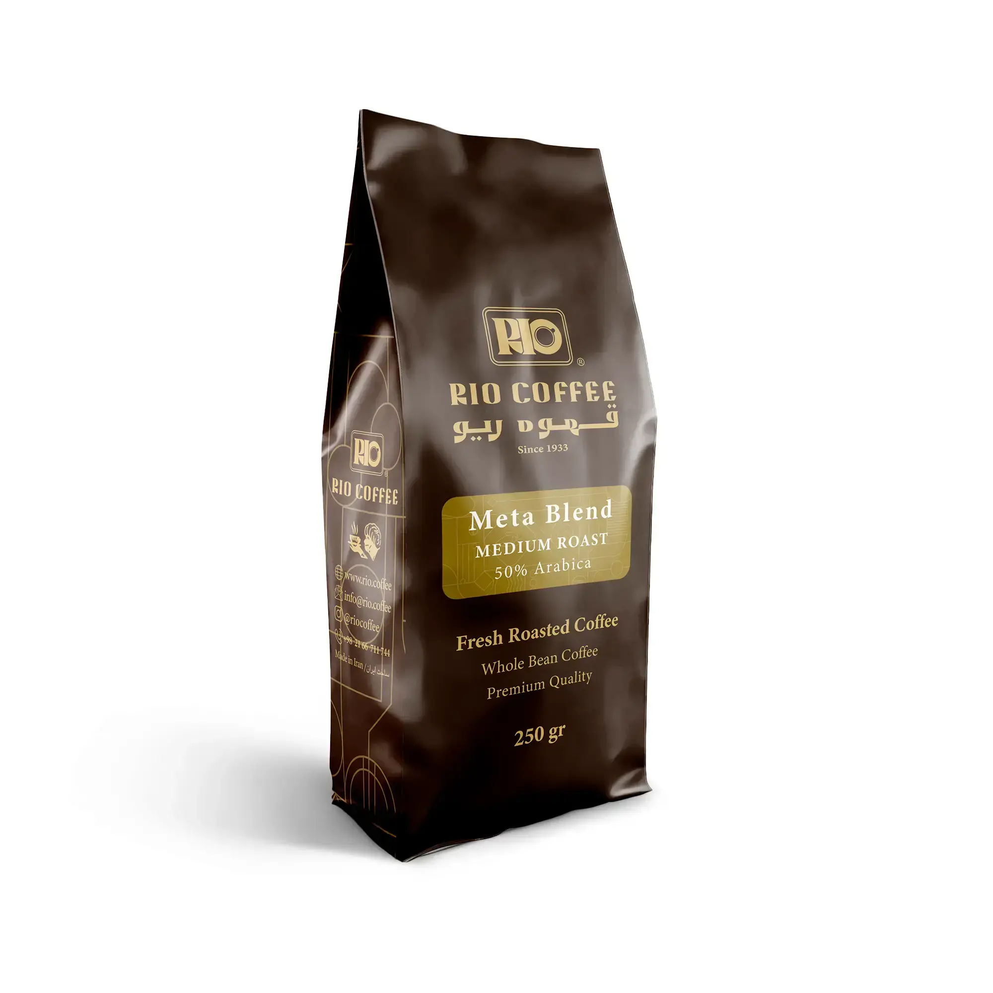 قهوه متا بلند مدیوم 50%عربیکا_250گرمی