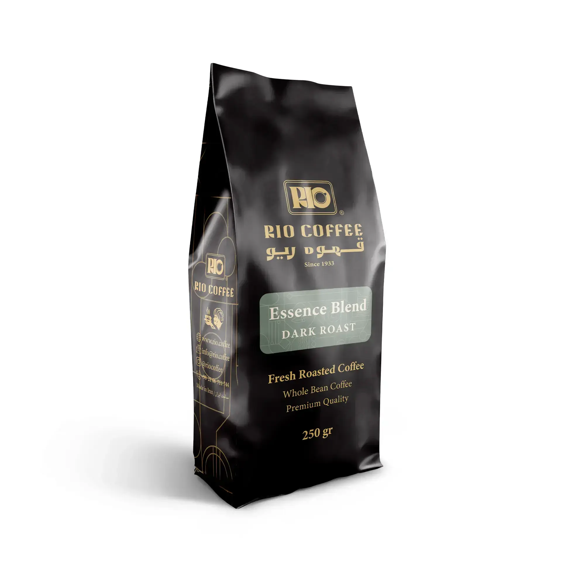قهوه اسپرسو ایسنس بلند دارک 20% عربیکا - 250 گرمی
