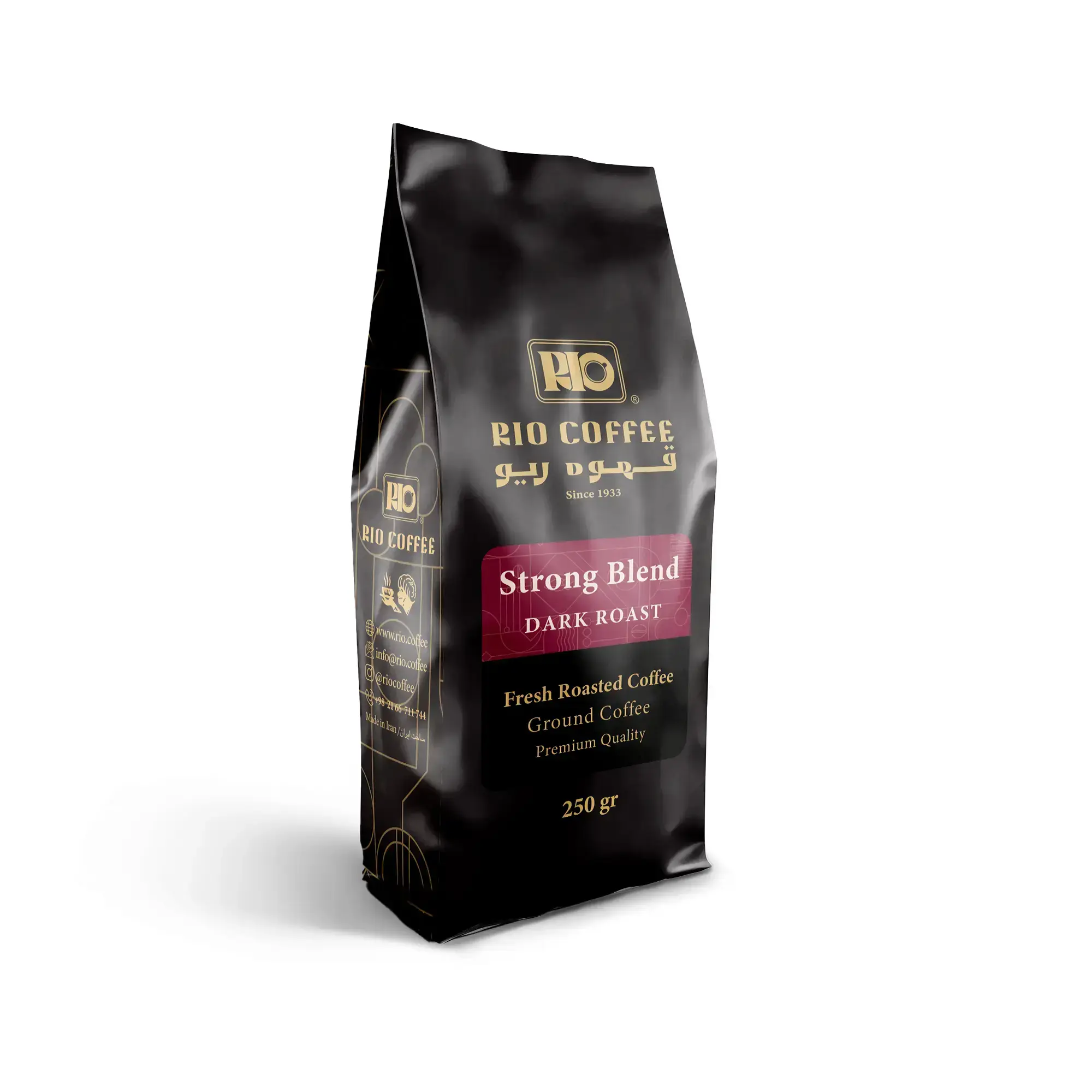 قهوه استرانگ بلند دارک 100% ربوستا - 250 گرمی